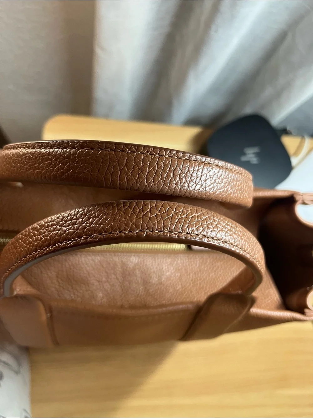 Marc Jacobs Brown Leather 'The Tote Bag' Structured Tote